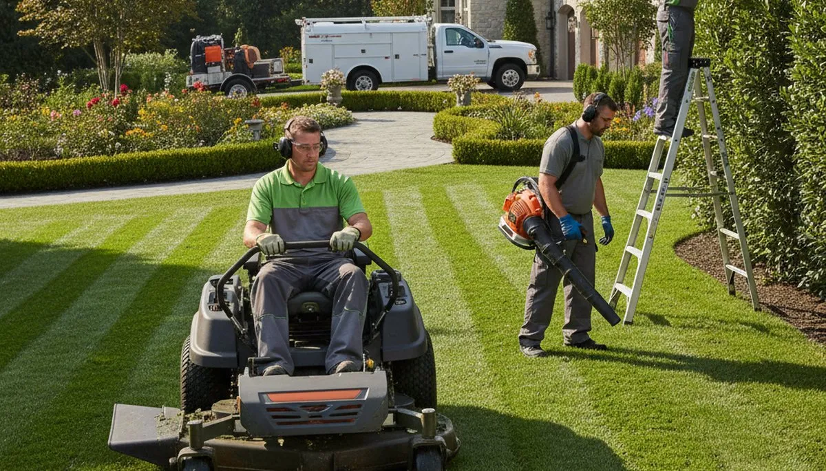 Baton Rouge tree service team providing lawn care and yard maintenance in Baton Rouge, LA