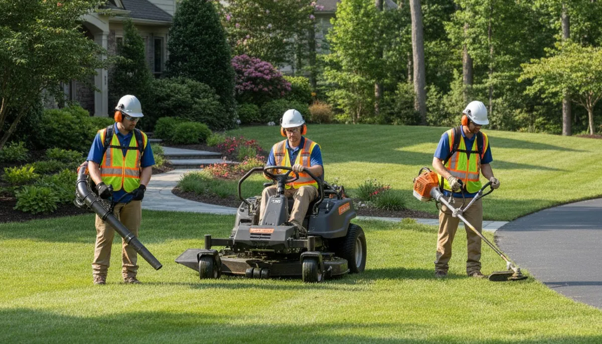 Baton Rouge tree service crew providing safe tree removal and yard care in Baton Rouge, LA
